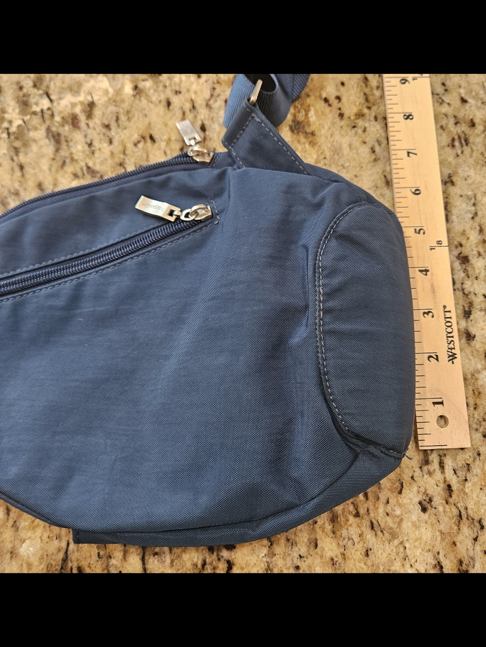 Baggallini Navy Crossbody Sling Bag for Men - Picture 4 of 9